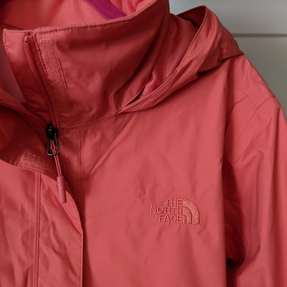 North Face Resolve 2 Rain Jacket - Coral - Womens